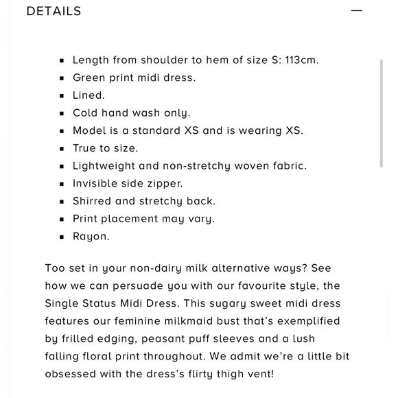 HELLO MOLLY SINGLE STATUS MIDI DRESS GREEN SIZE 6 NWT ORG $89 - Picture 6 of 10